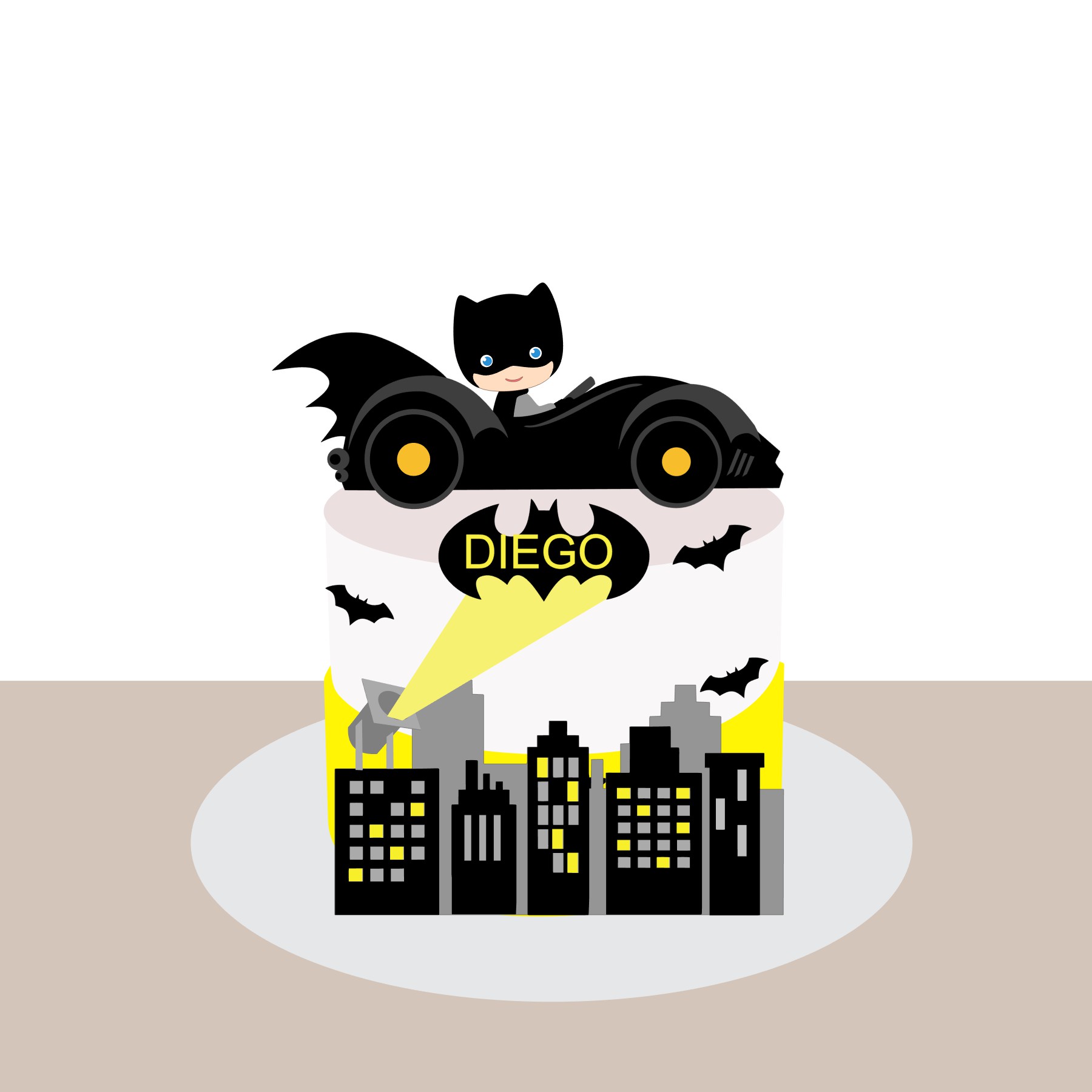 Topo de Bolo - Batman 1