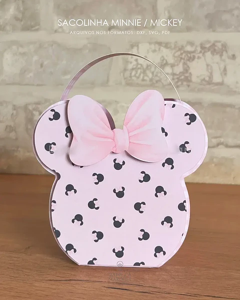 Sacolinha Minnie e Mickey - Arquivo de Corte