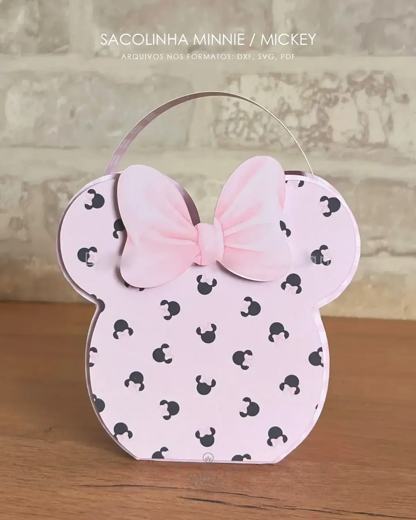 Sacolinha Minnie e Mickey - Arquivo de Corte 1