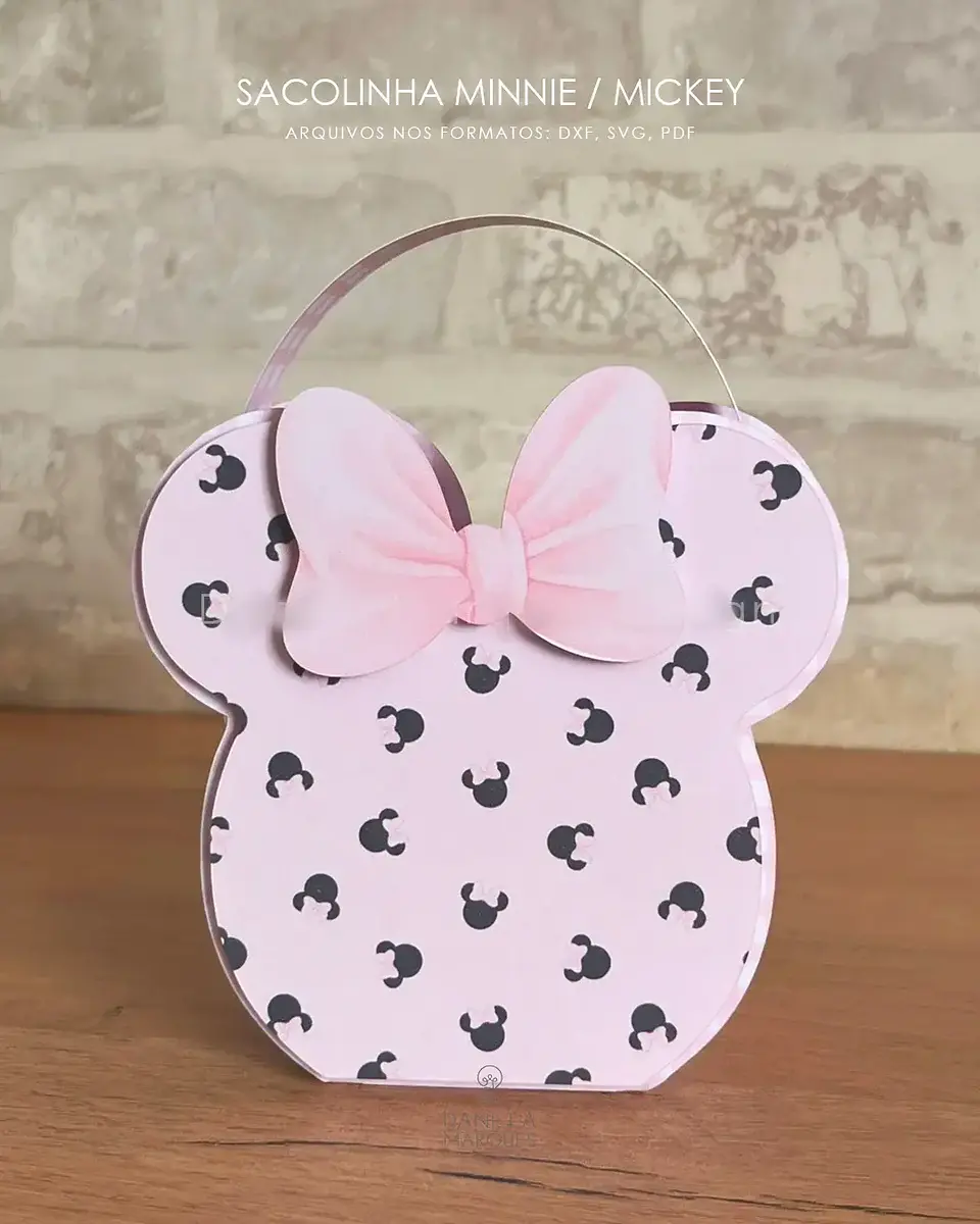 Sacolinha Minnie e Mickey - Arquivo de Corte 1