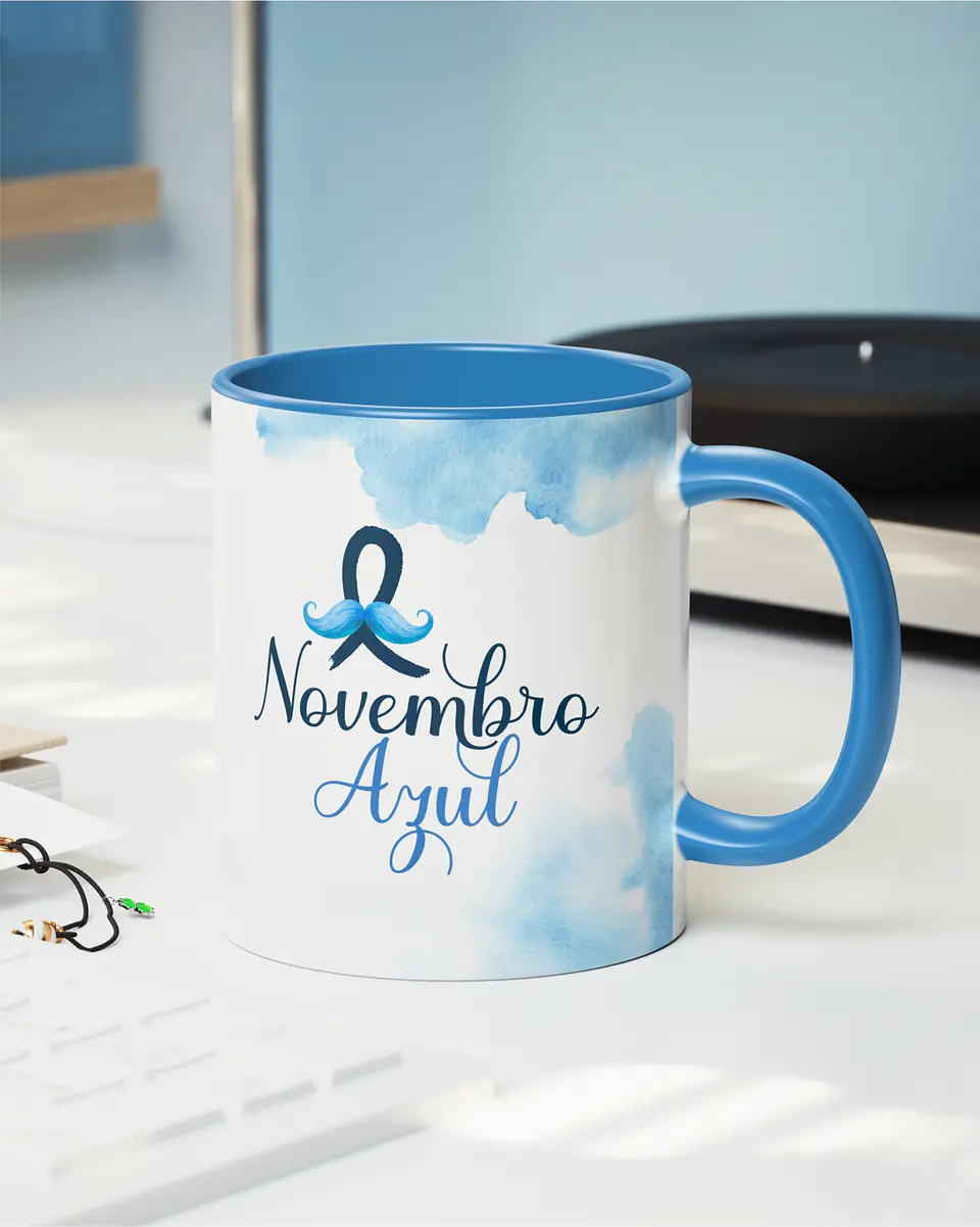Kit Canecas Setembro Amarelo e Novembro Azul 2