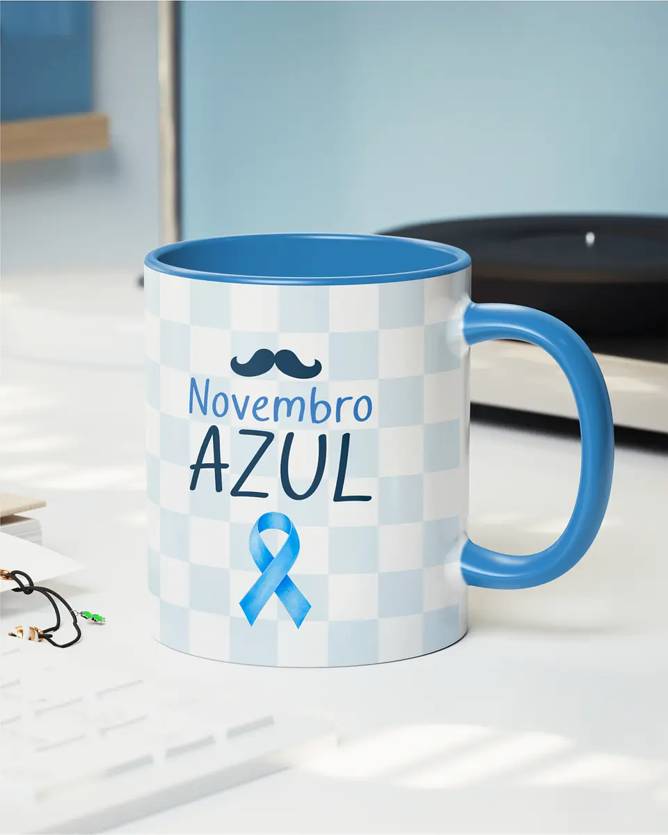 Kit Canecas Setembro Amarelo e Novembro Azul 6