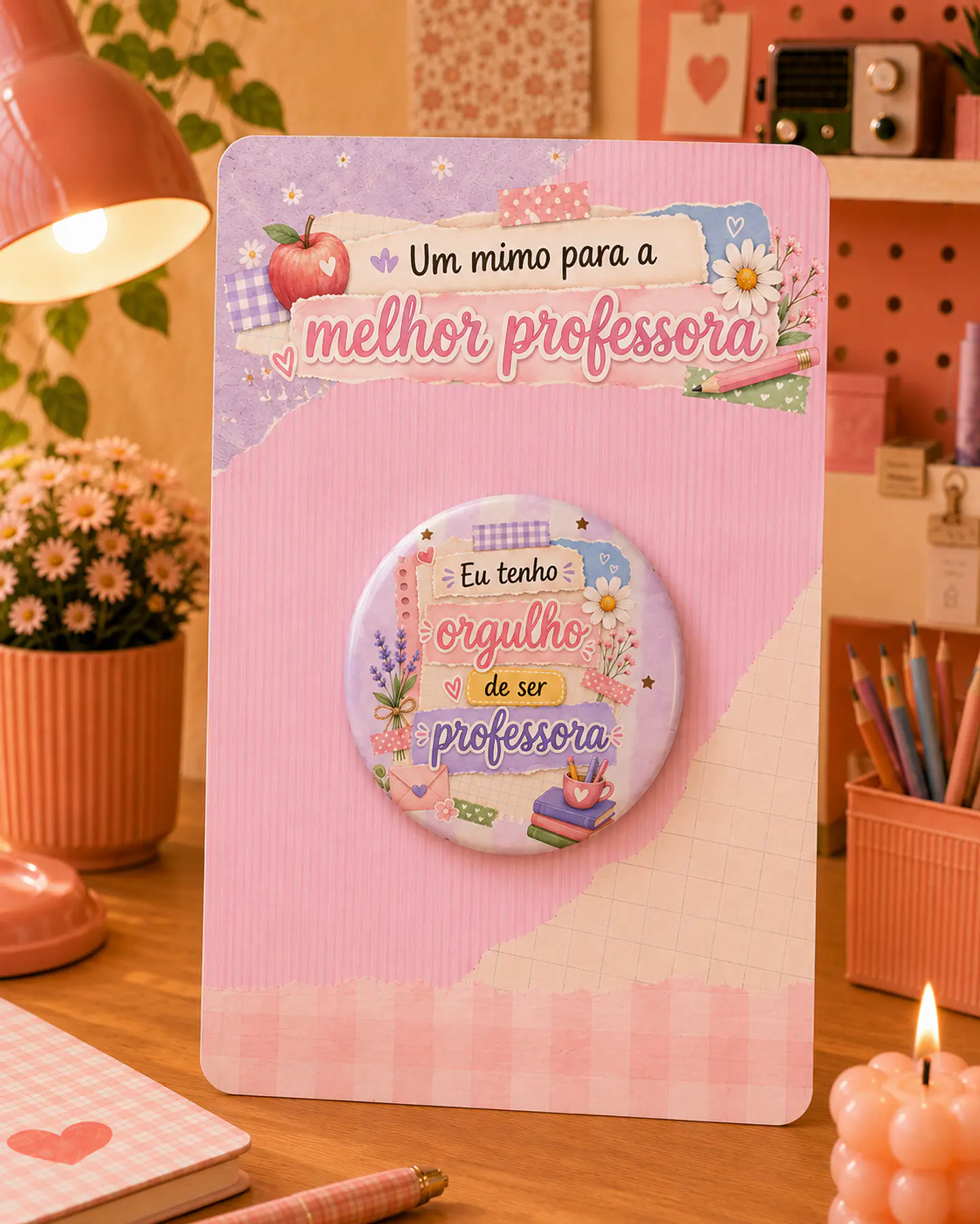 Bottons com Card - Dia dos Professores 2