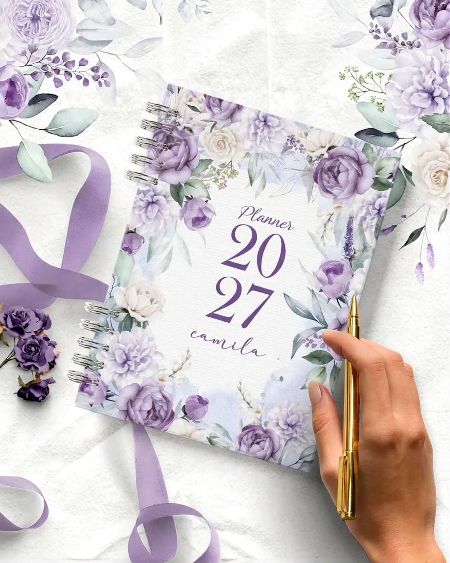Planner 2027 Violeta - Encadernação 4