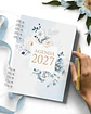 Combo 8 Agendas 2027 e Permanente - Floral Azul - Thumbnail 3