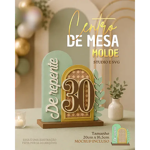 Centro de Mesa - Arquivo de Corte