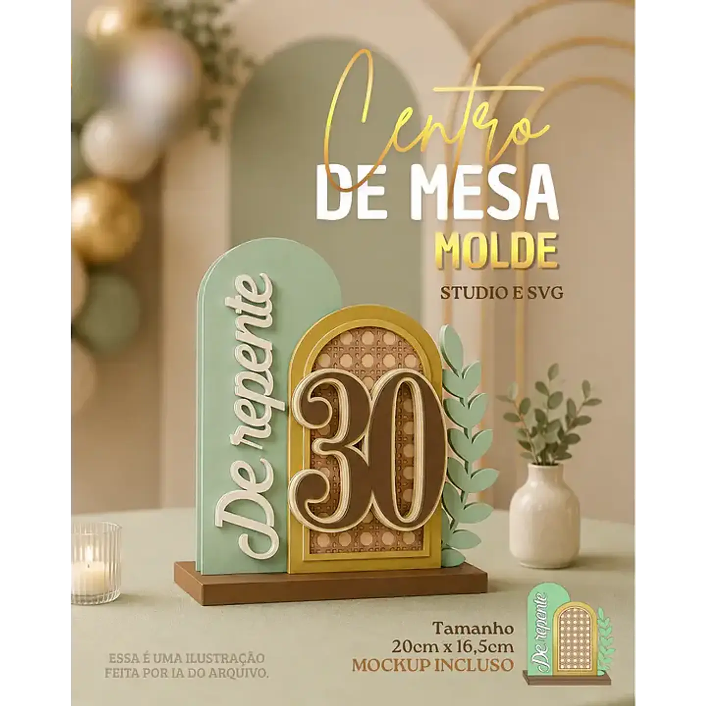 Centro de Mesa - Arquivo de Corte 1