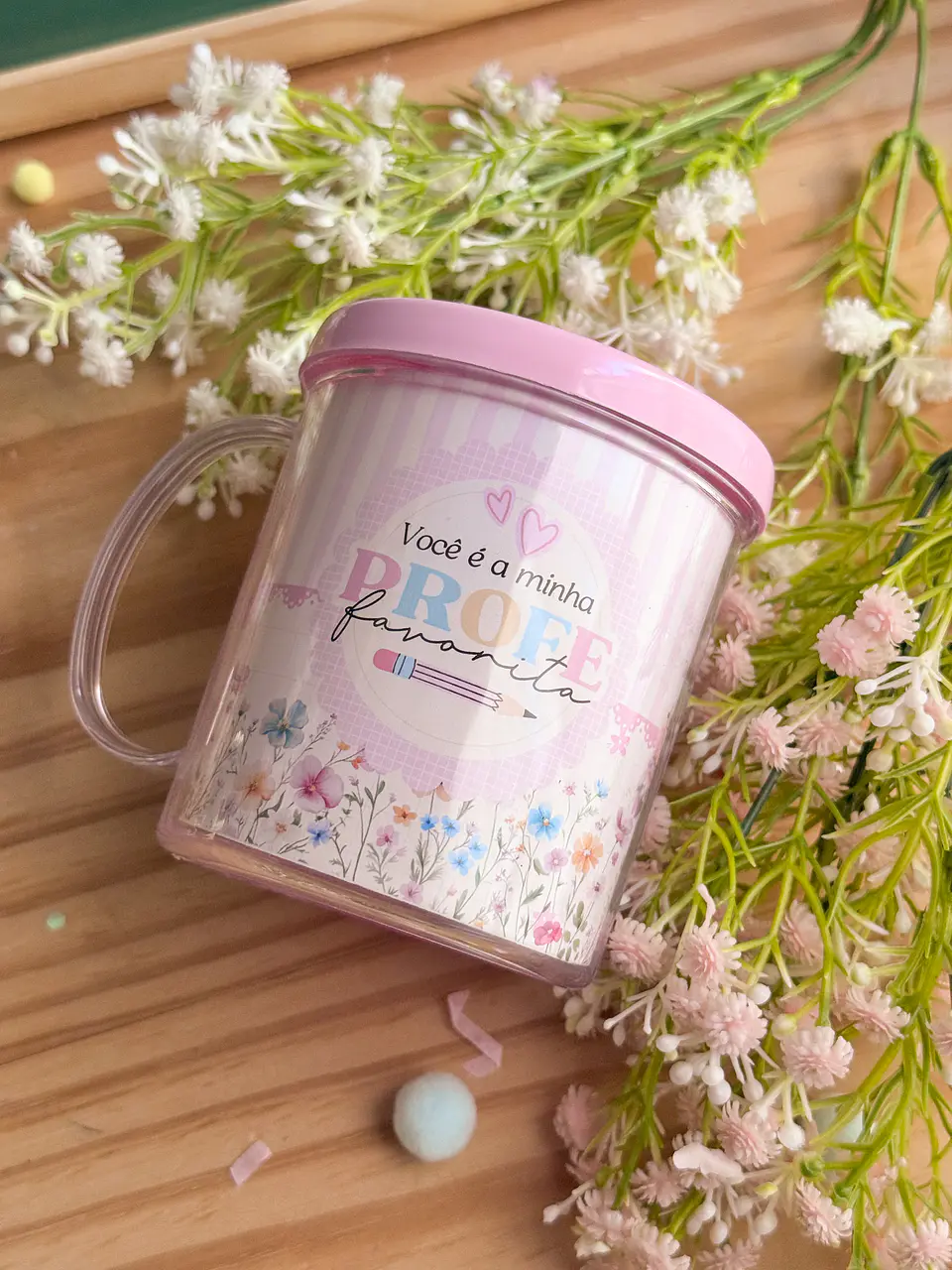 Caneca Acrílica e Porta Lápis - Dia dos Professores 6