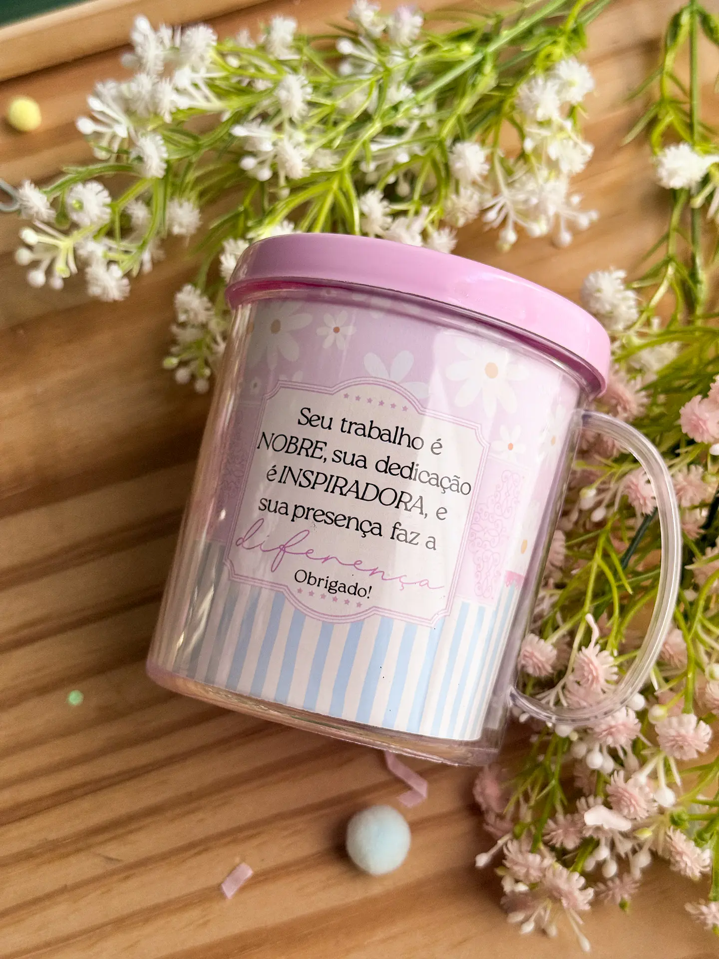 Caneca Acrílica e Porta Lápis - Dia dos Professores 7