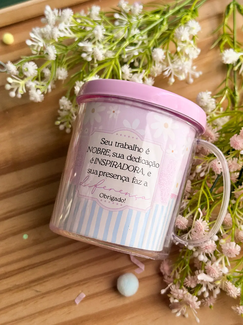 Caneca Acrílica e Porta Lápis - Dia dos Professores 7