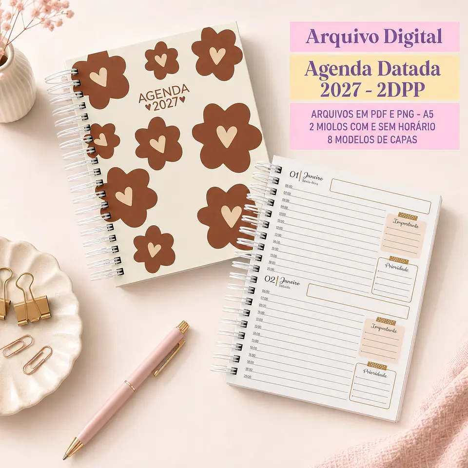 Agenda Datada 2027 Caramelo - 2DPP 1