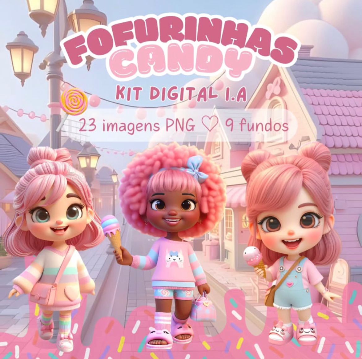 Fofurinhas Candy- Kit Digital  1