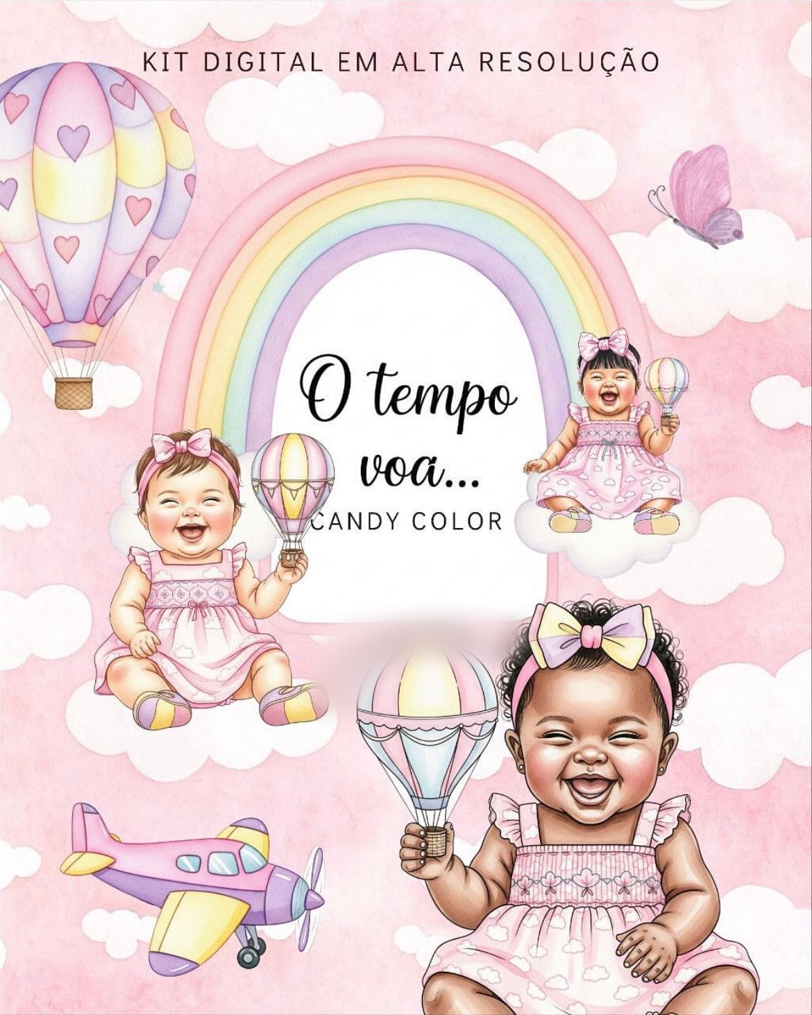 O tempo voa -feminino - Kit Digital    1