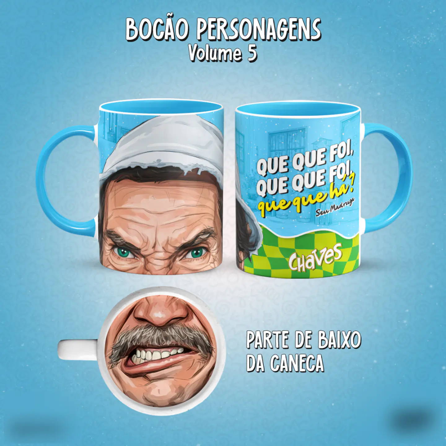 Bocão Personagens (15 Temas) - Sublimação 6