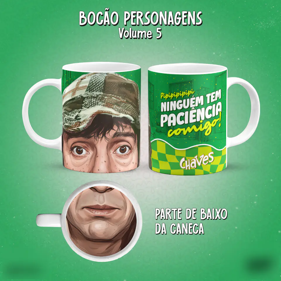 Bocão Personagens (15 Temas) - Sublimação 10