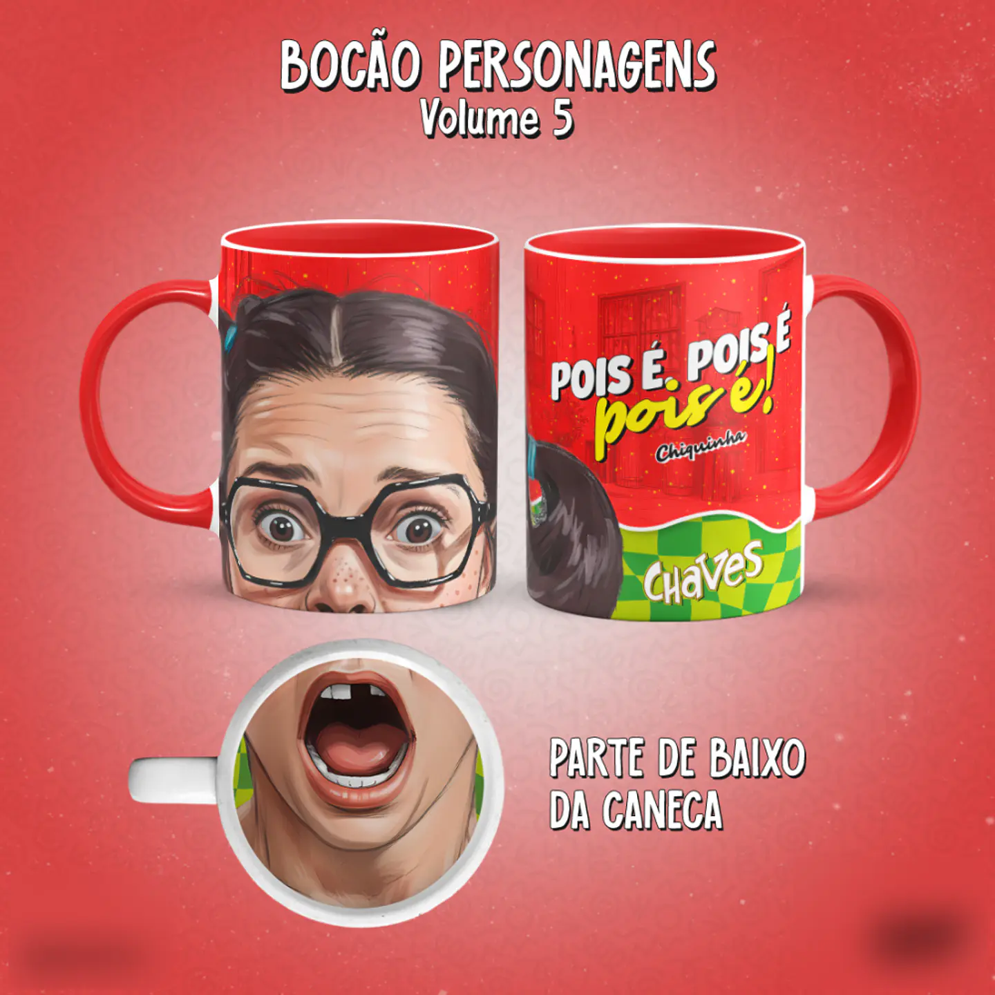 Bocão Personagens (15 Temas) - Sublimação 11