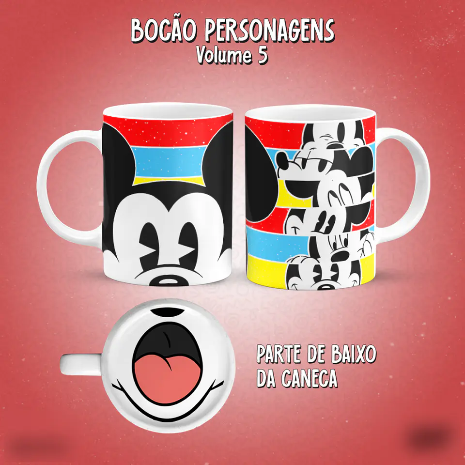 Bocão Personagens (15 Temas) - Sublimação 14