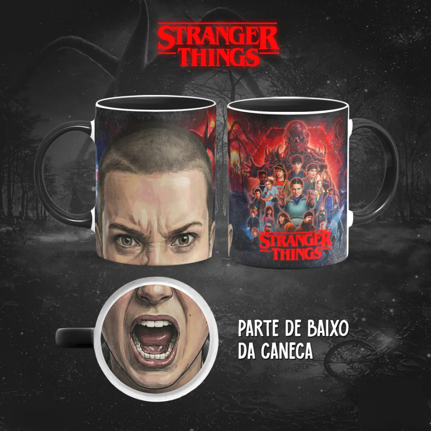 Bocão Stranger Things (12 Artes) - Sublimação 2