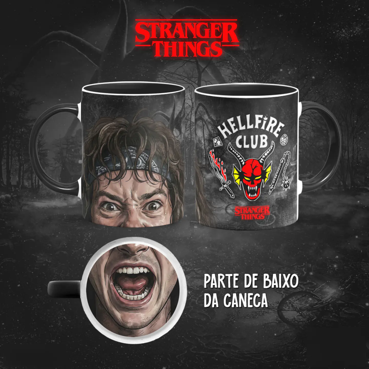 Bocão Stranger Things (12 Artes) - Sublimação 7
