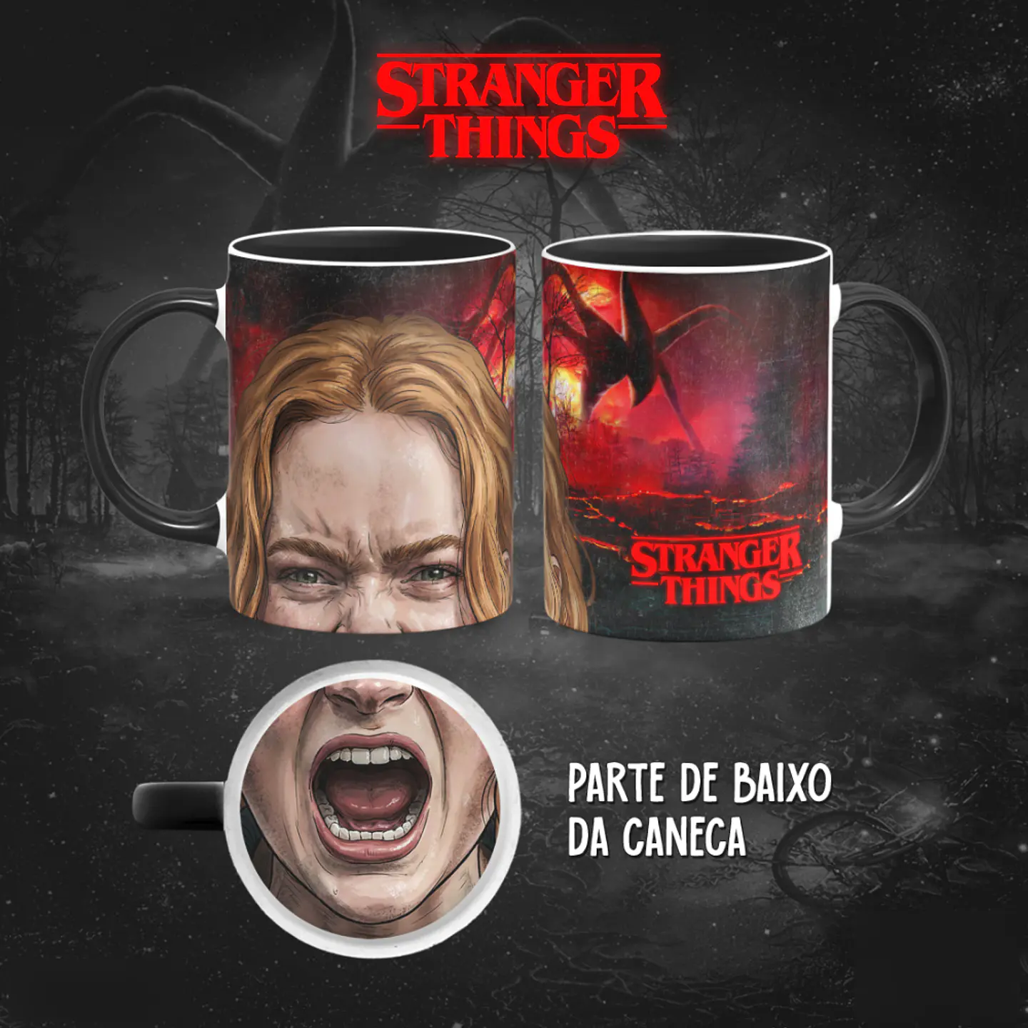 Bocão Stranger Things (12 Artes) - Sublimação 10