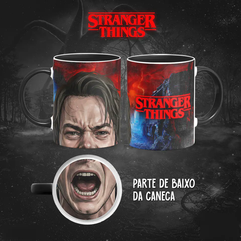 Bocão Stranger Things (12 Artes) - Sublimação 12