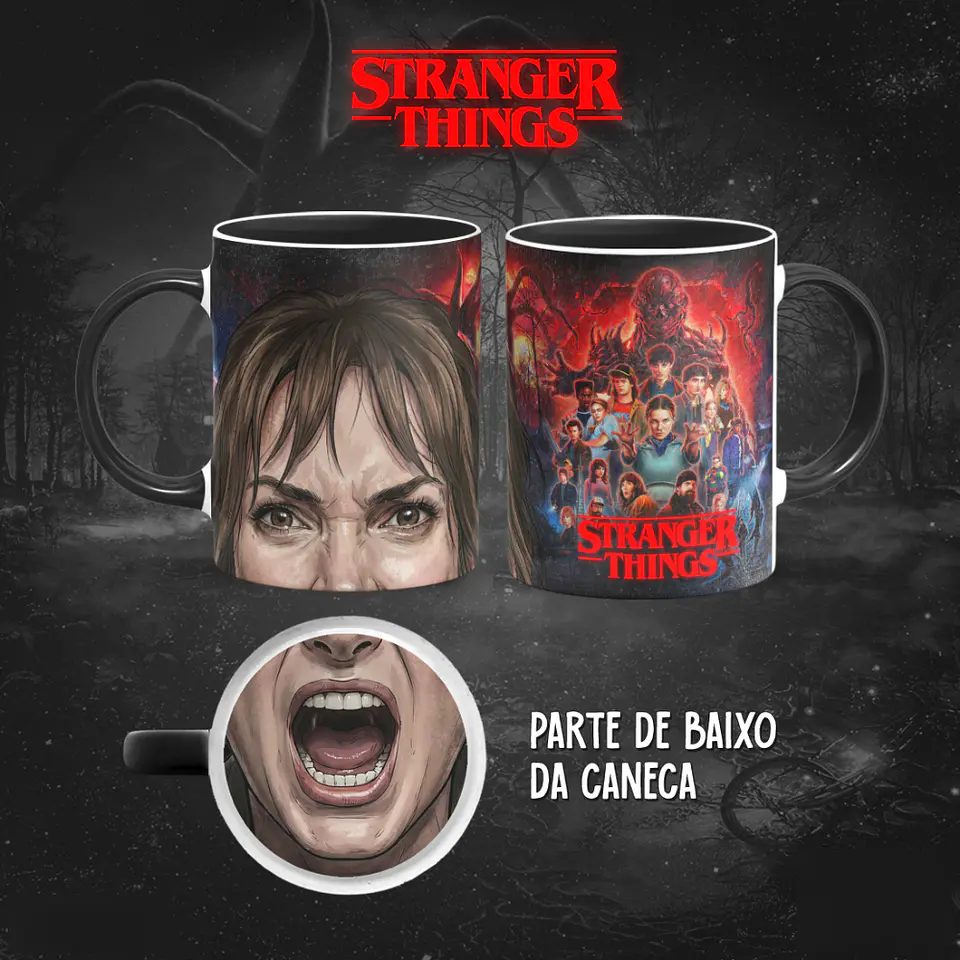 Bocão Stranger Things (12 Artes) - Sublimação 13