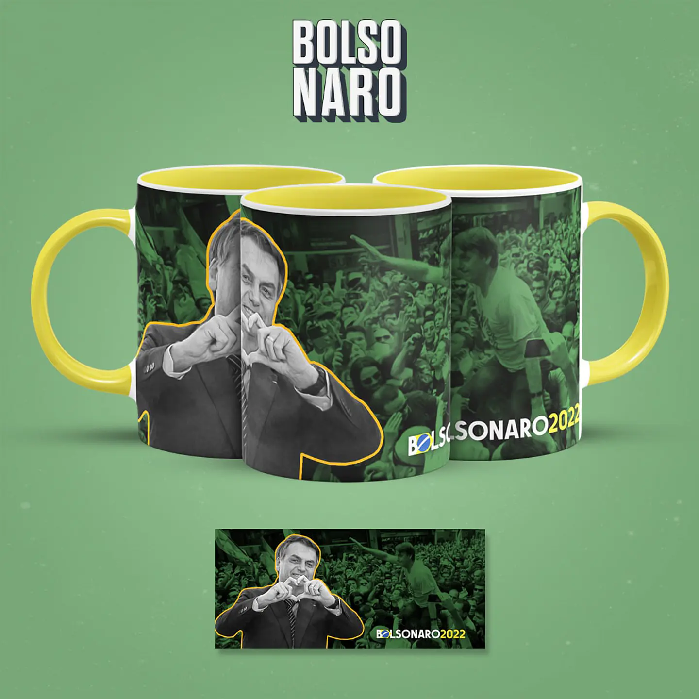 Bocão Bolsonaro (6 Artes) - Sublimação 4