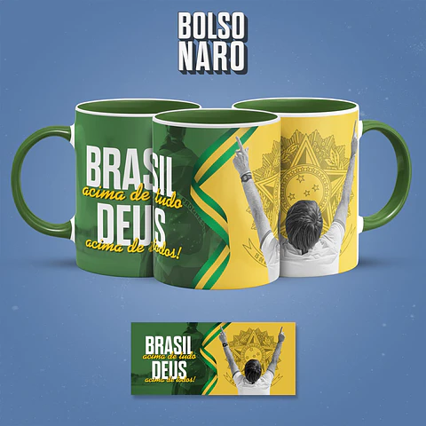 Bocão Bolsonaro (6 Artes) - Sublimação