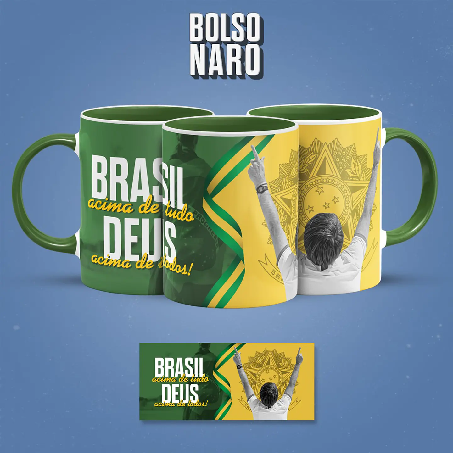 Bocão Bolsonaro (6 Artes) - Sublimação 2