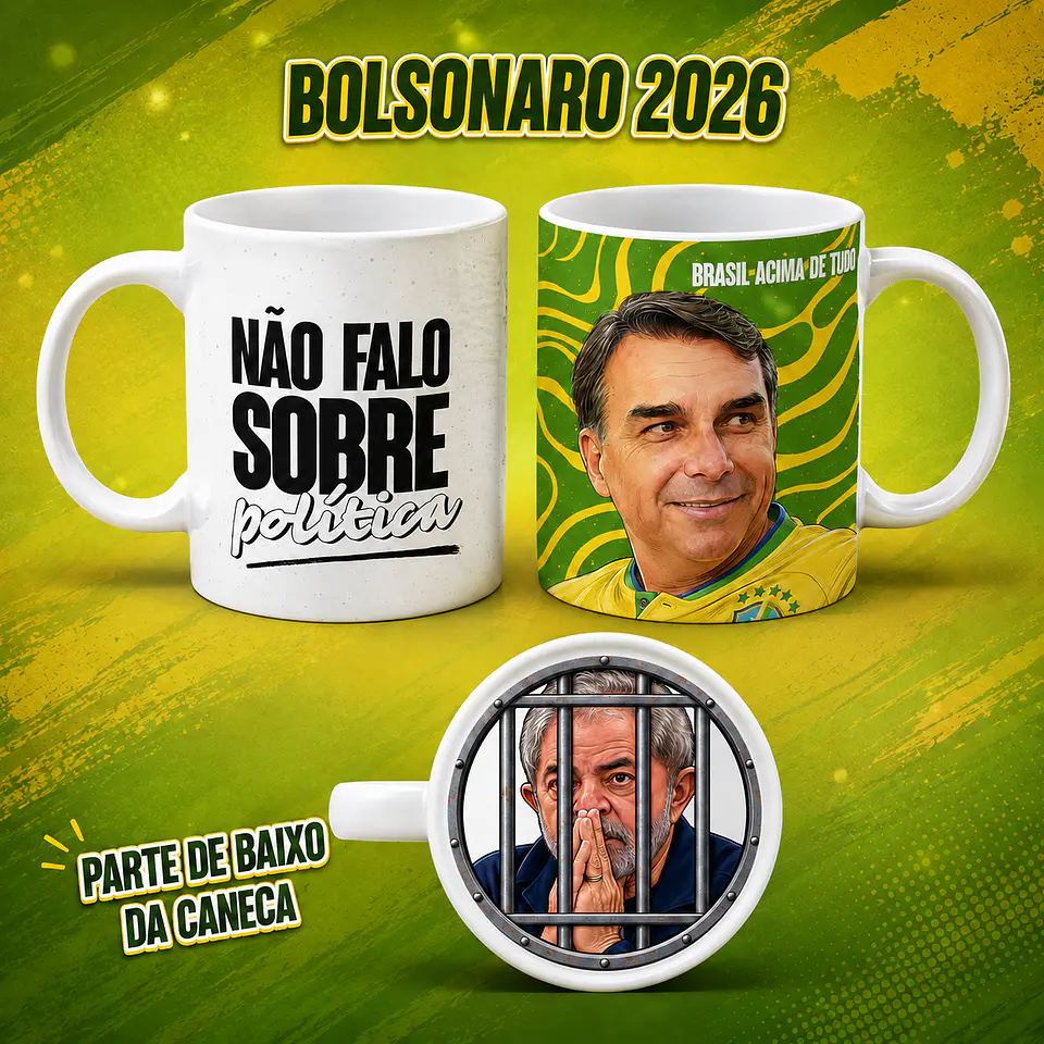 Bocão Bolsonaro - Sublimação 1