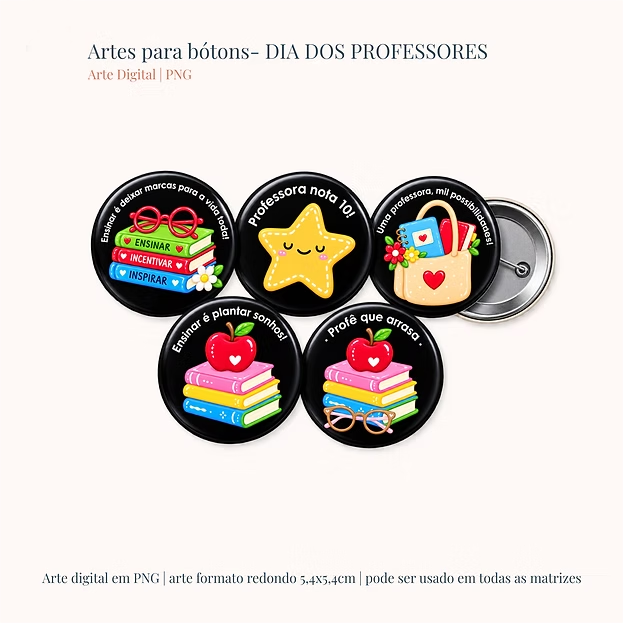 Bottons - Dia dos Professores 2