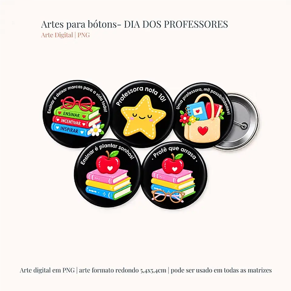 Bottons - Dia dos Professores 2