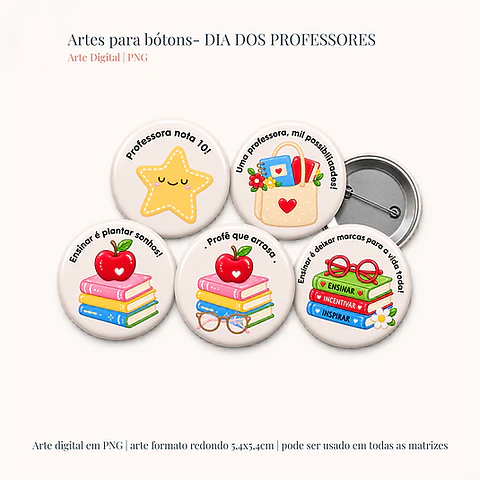 Bottons - Dia dos Professores