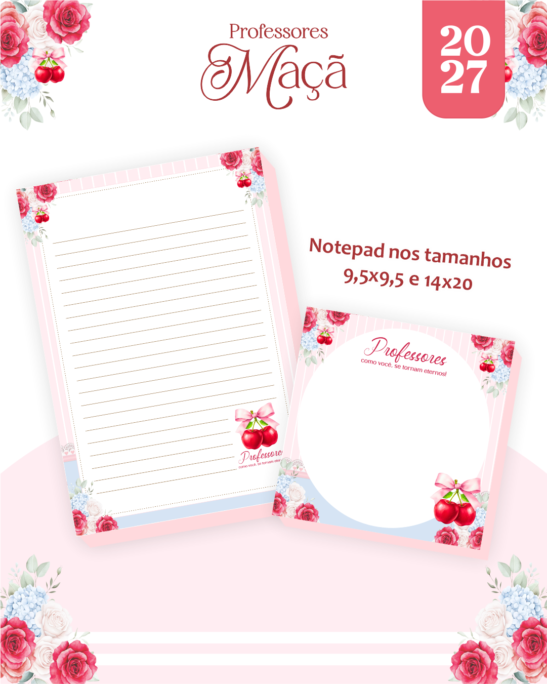 Combo Encadernação Maçã - Dia dos Professores 3
