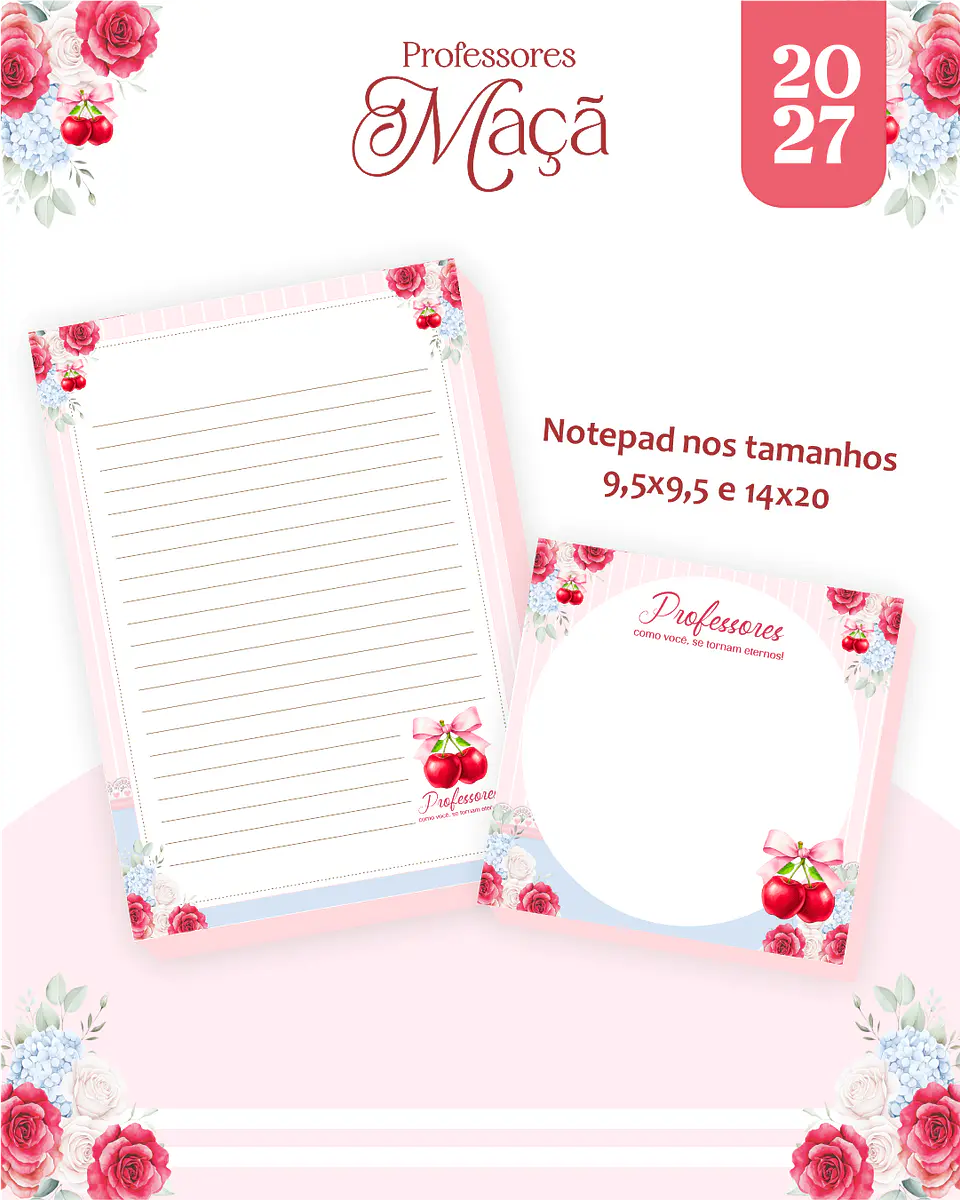 Combo Encadernação Maçã - Dia dos Professores 3