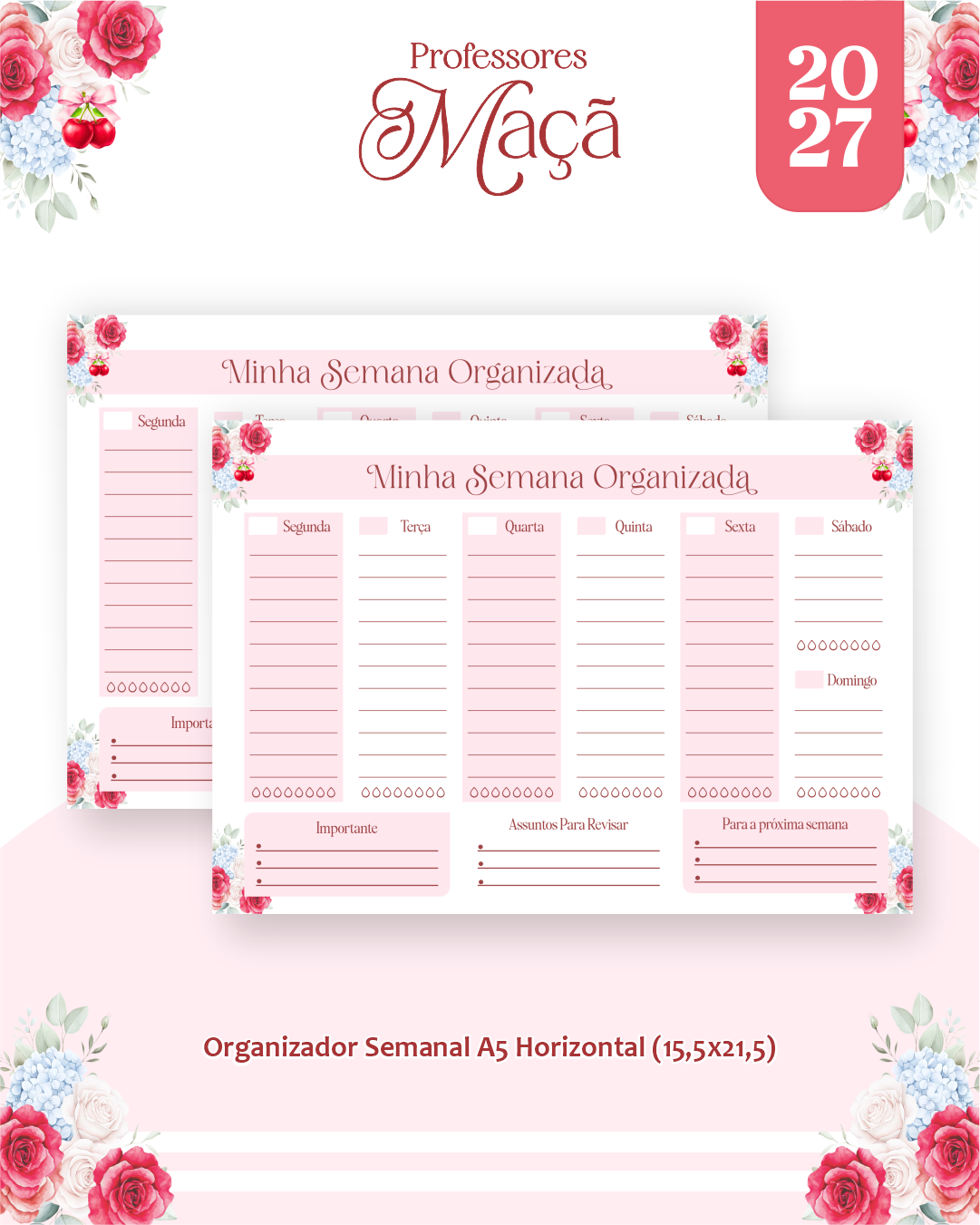 Combo Encadernação Maçã - Dia dos Professores 4