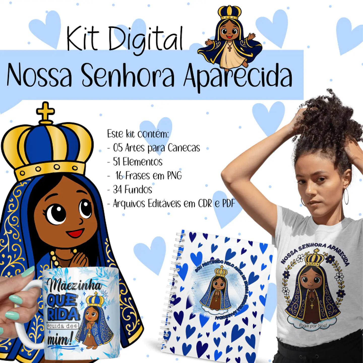 Nossa Senhora Aparecida - Sublimação 1