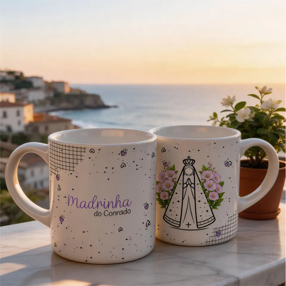 Caneca e Xícara para Padrinhos - Sublimação 3