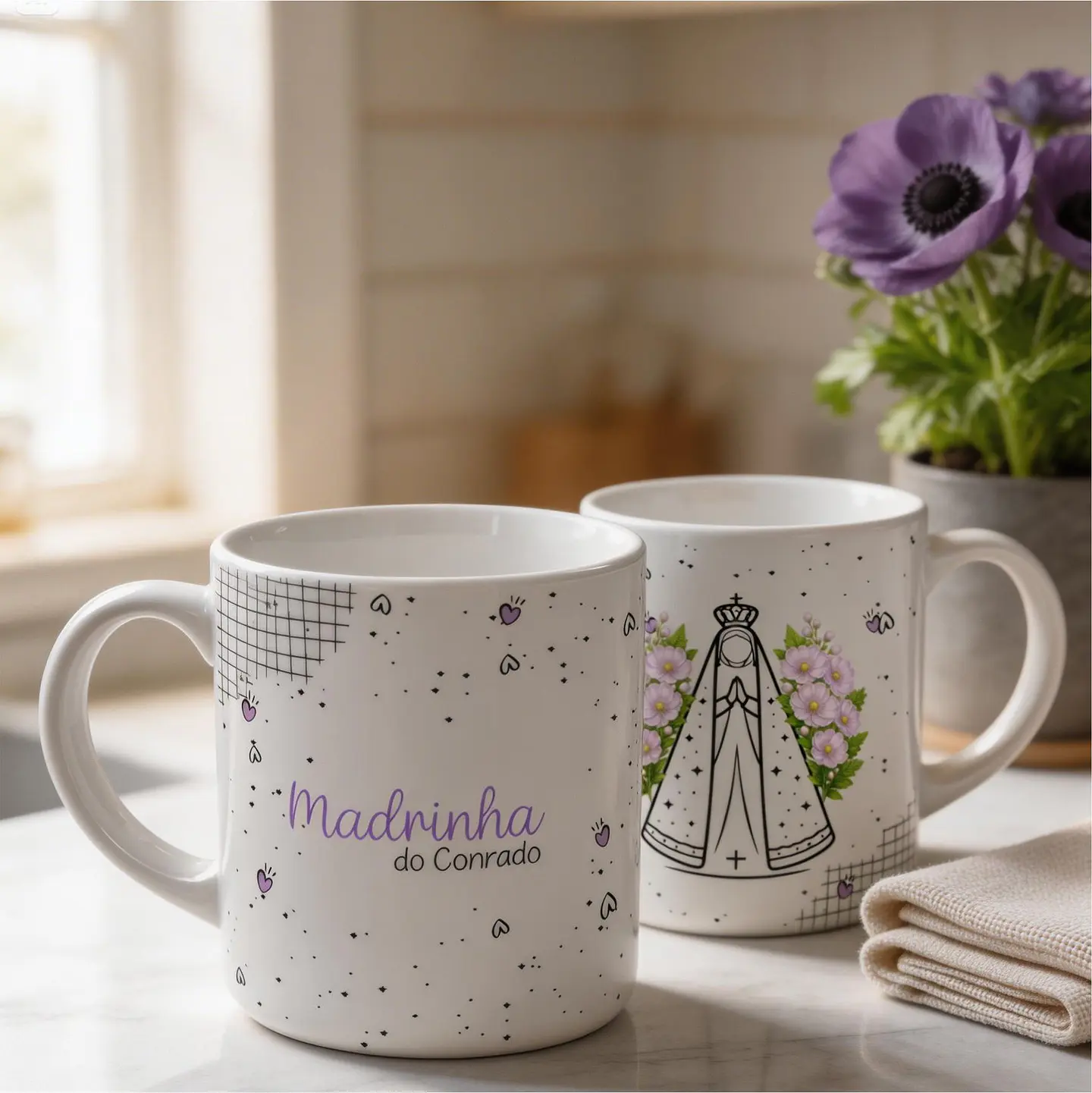 Caneca e Xícara para Padrinhos - Sublimação 6