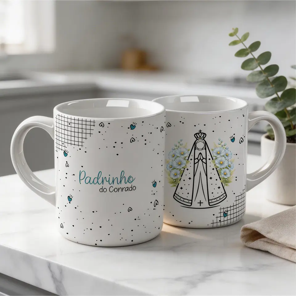 Caneca e Xícara para Padrinhos - Sublimação 7