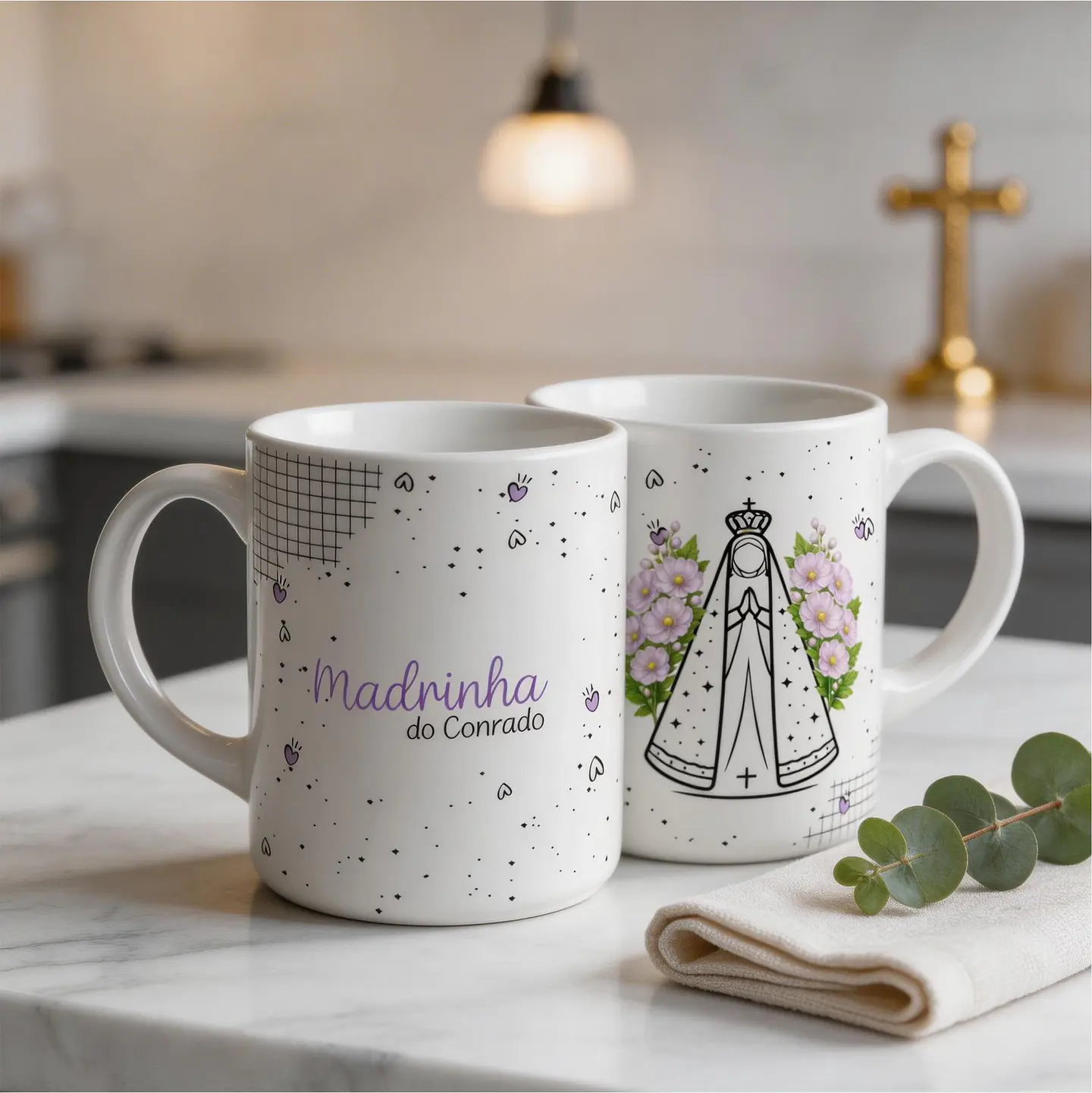 Caneca e Xícara para Padrinhos - Sublimação 10