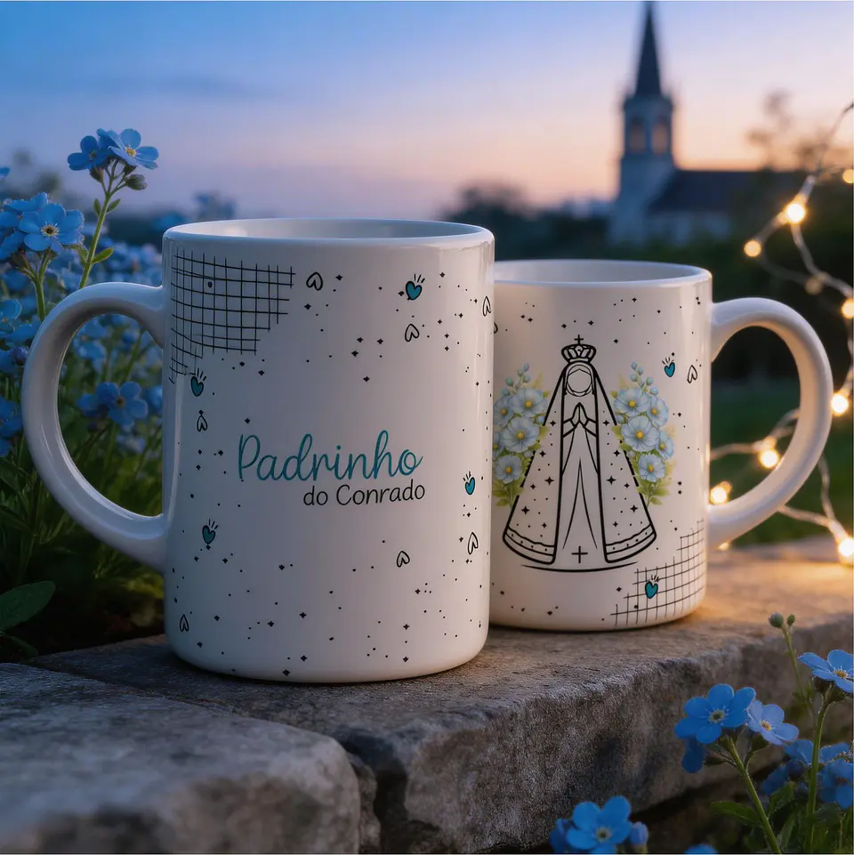 Caneca e Xícara para Padrinhos - Sublimação 14