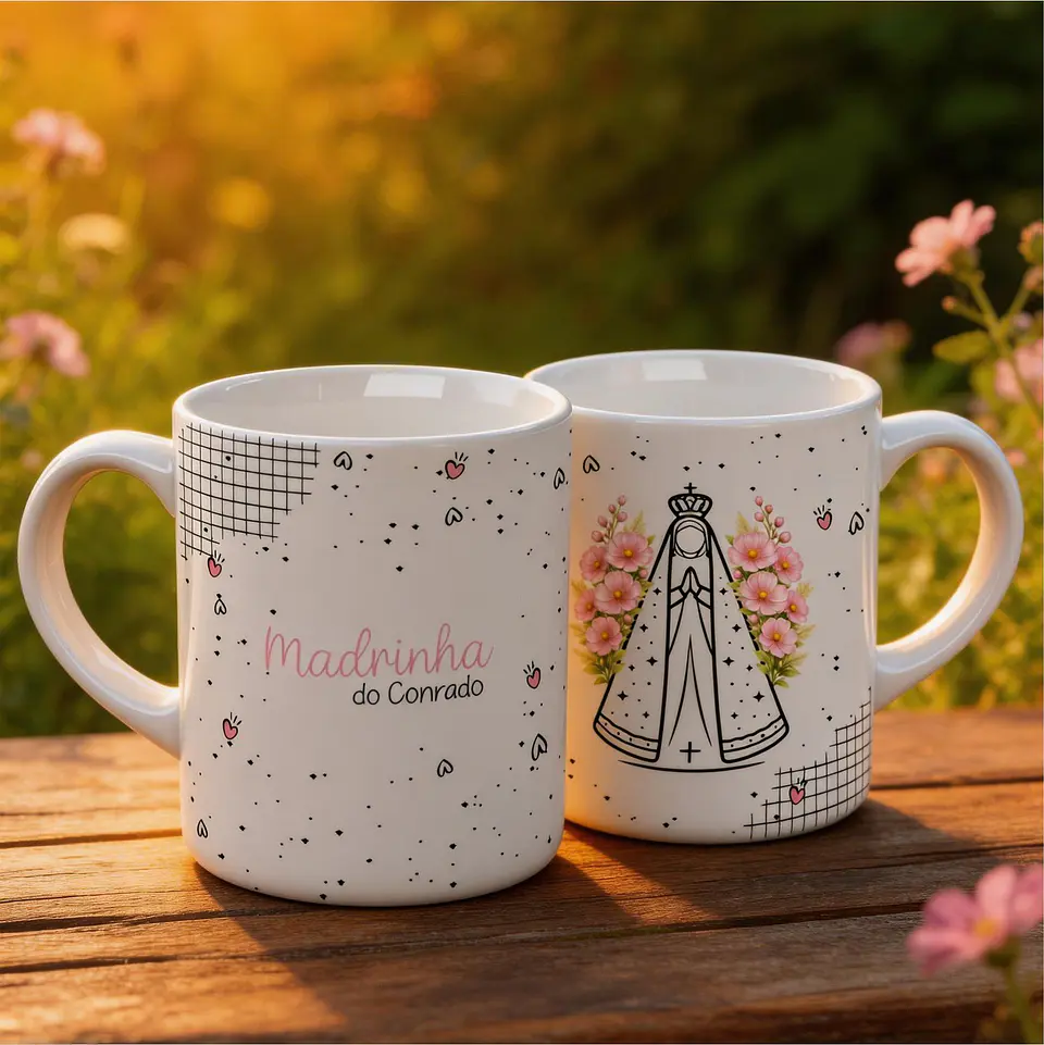 Caneca e Xícara para Padrinhos - Sublimação 15