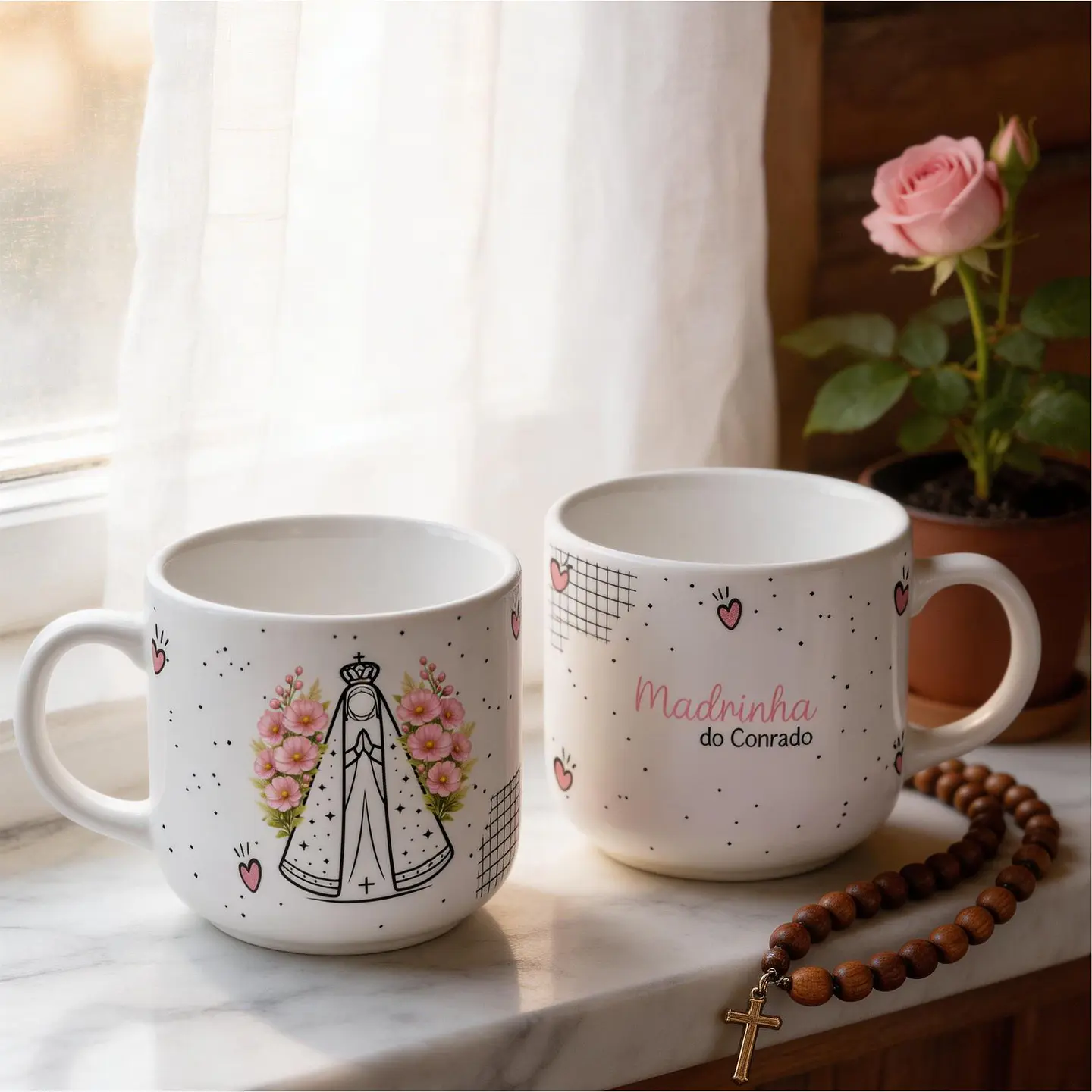 Caneca e Xícara para Padrinhos - Sublimação 16