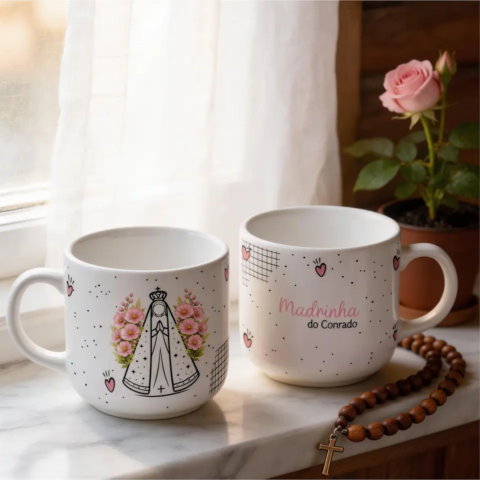 Caneca e Xícara para Padrinhos - Sublimação 16