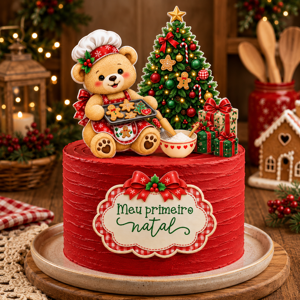Meu Primeiro Natal - Topo de Bolo 1