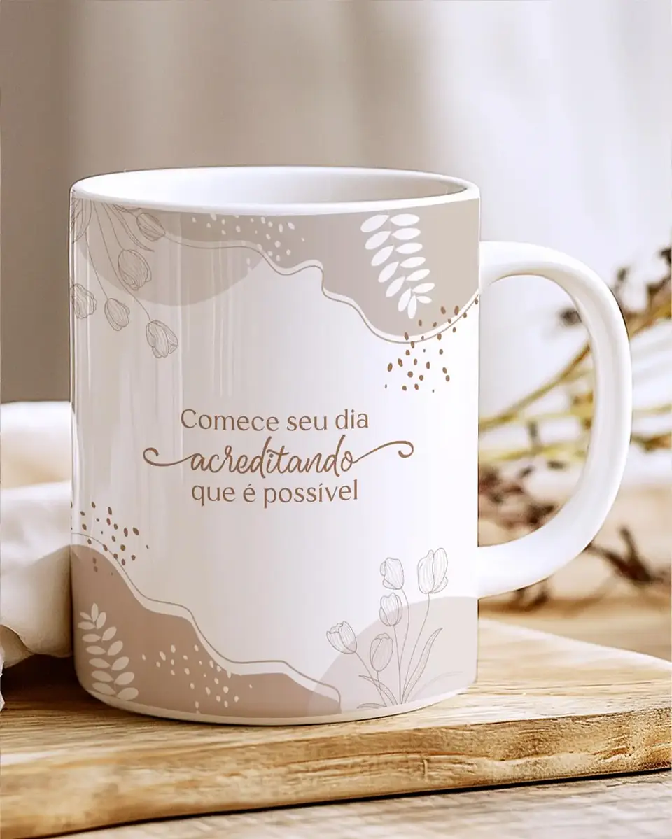 Canecas Frases Leveza - Sublimação 15