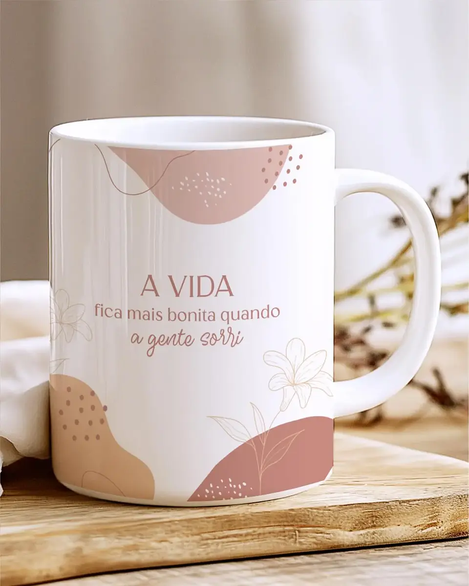 Canecas Frases Leveza - Sublimação 17