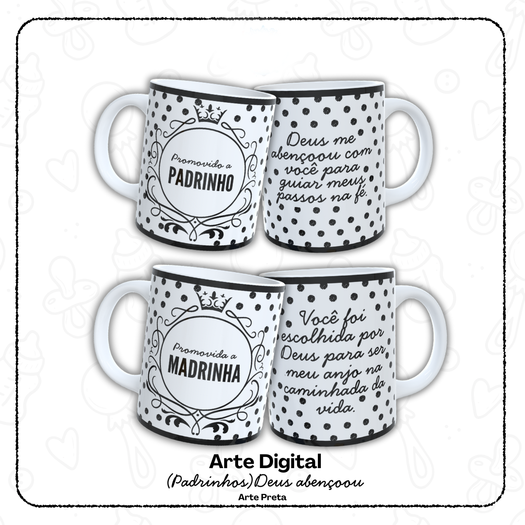 Caneca Padrinhos - Sublimação 1