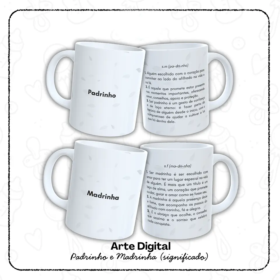 Caneca Padrinhos - Sublimação 1